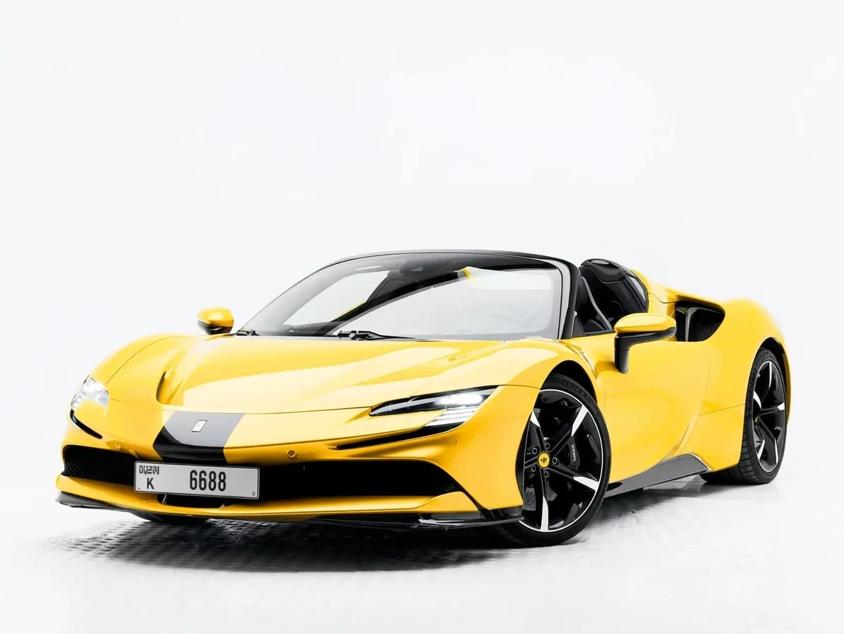 Ferrari SF90 Spider, available to rent from AVIOR in Dubai