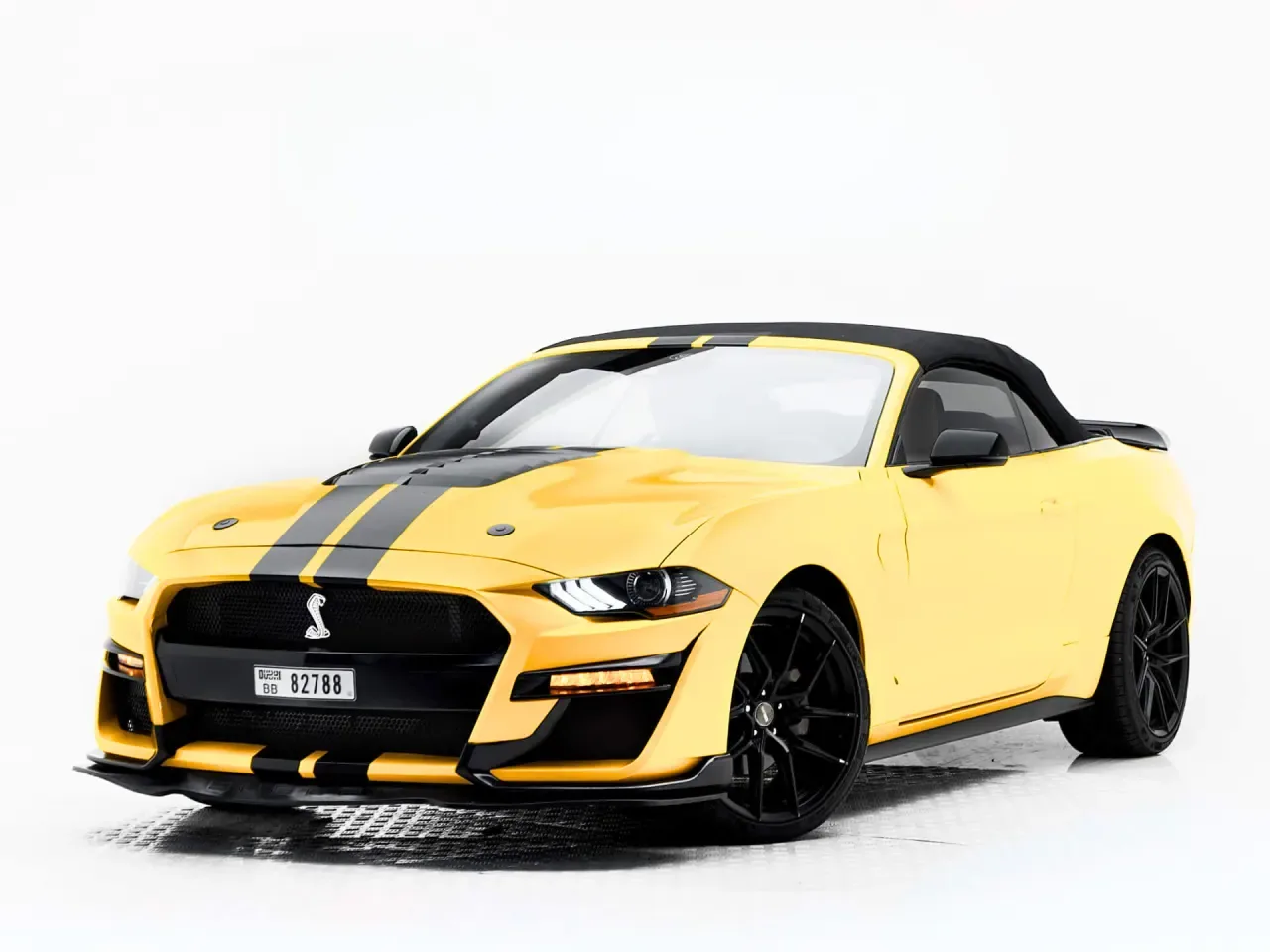Ford Mustang Shelby Convertible, available to rent from AVIOR in Dubai