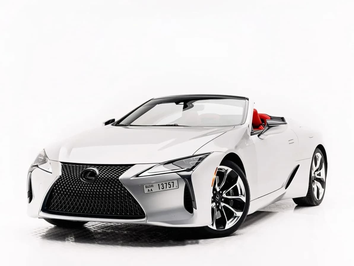 Lexus LC 500 Convertible, available to rent from AVIOR in Dubai